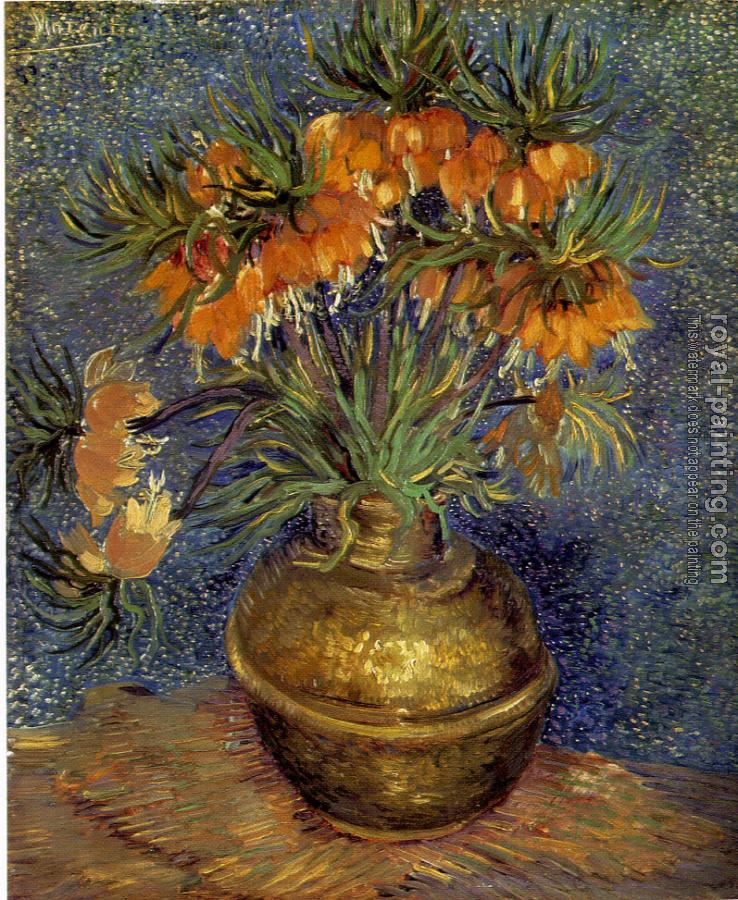 Vincent Van Gogh : Fritillaries in a Copper Vase